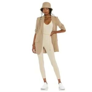 NWT Revolve WeWoreWhat Revolve Scoop Jumpsuit Chain Belt Khaki Multi Size M $128